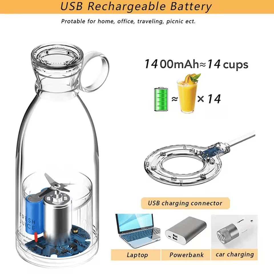 BlendCharge – Wireless Charging Portable Blender Cup