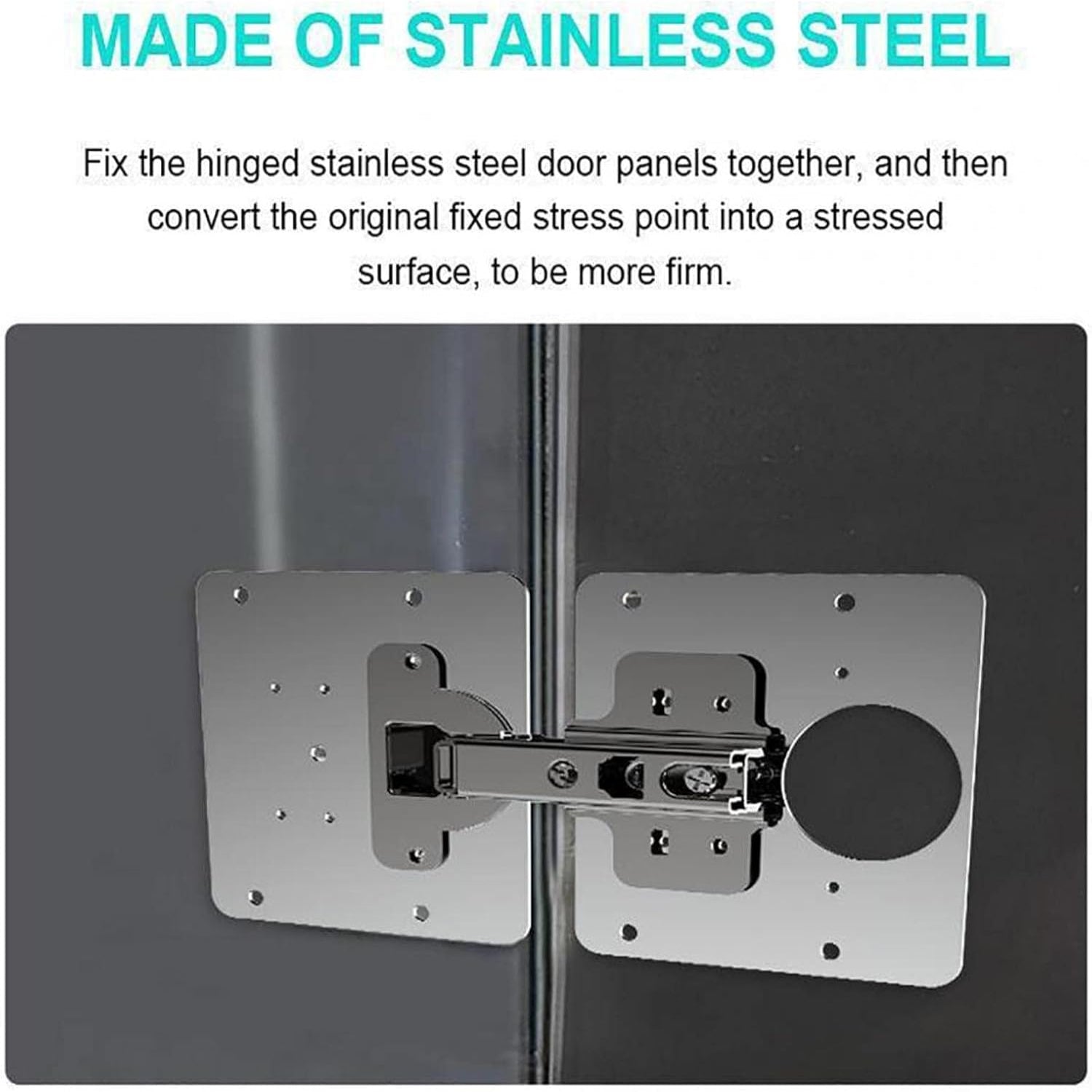 FixMate – Side Hinge Plate Repair Piece with Screws