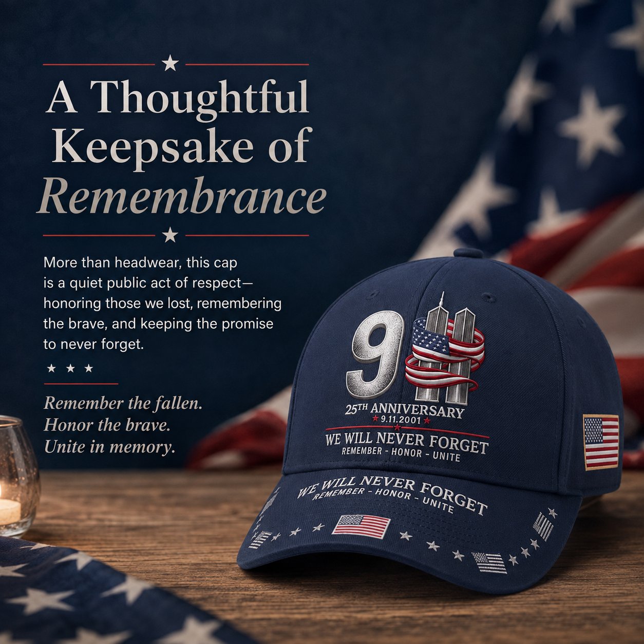 HonorLoom – 25th Anniversary Remembrance Baseball Cap