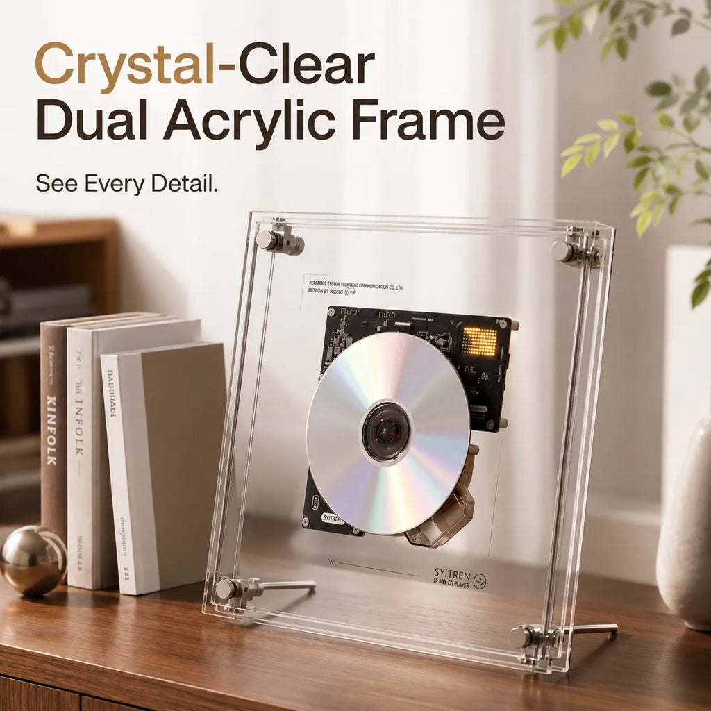 ClearTune – Transparent Wall-Mounted CD Player