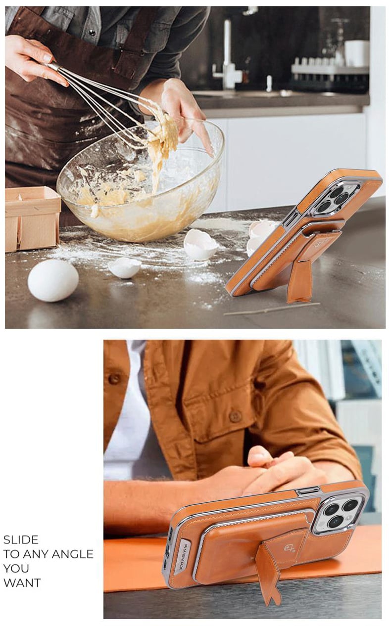 EliteHold - Magnetic Stand & Wallet iPhone Case for Professionals