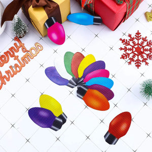 Glow-in-the-Dark Bulb Magnet Decoration Set marnetic