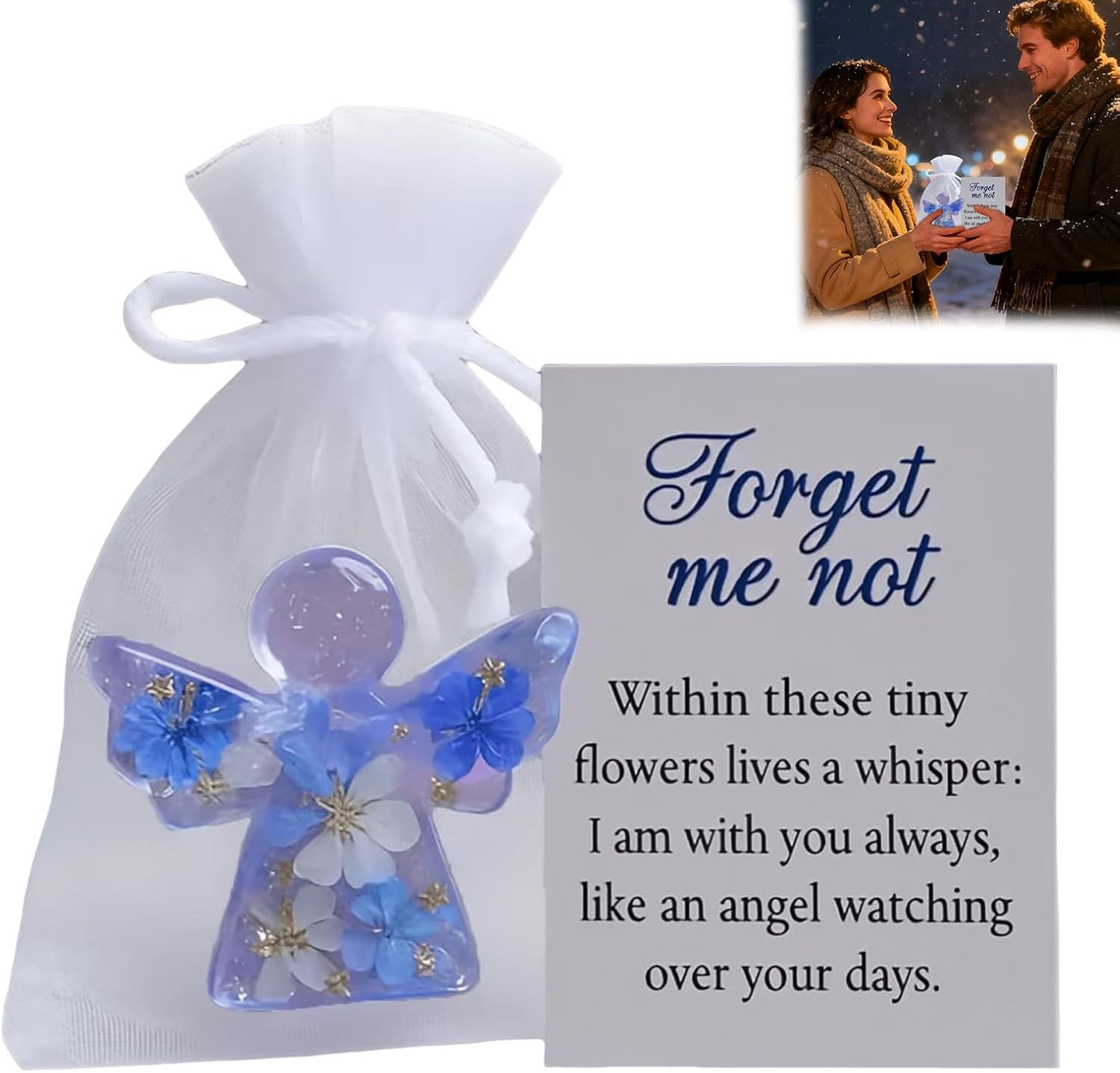 EternalBloom – Forget Me Not Angel Keepsake
