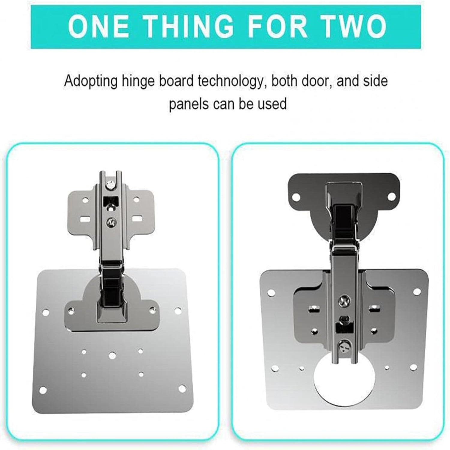 FixMate – Side Hinge Plate Repair Piece with Screws