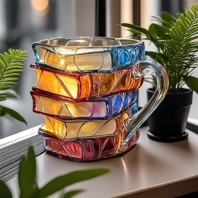 BookishBloom - Hand Painted Mug for Book Lovers