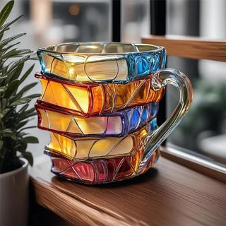BookishBloom - Hand Painted Mug for Book Lovers