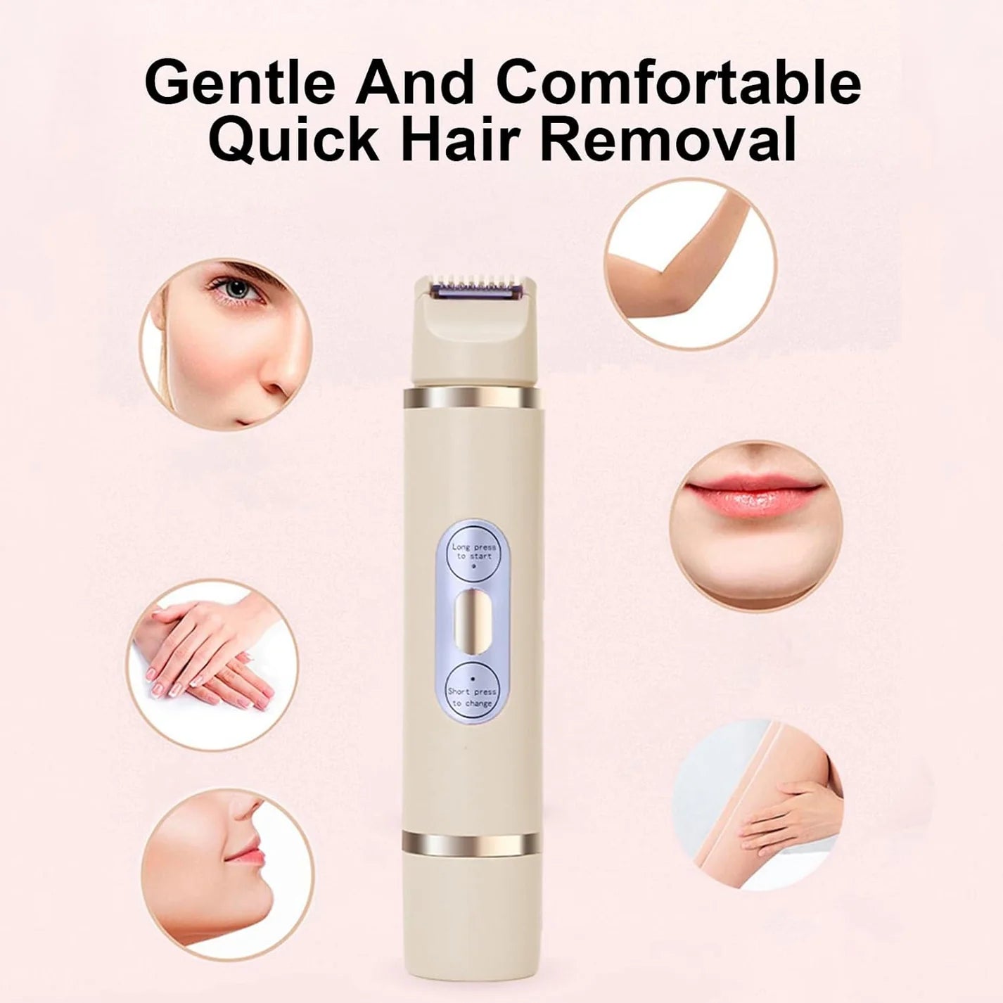 SilkyGlow | 2-in-1 Electric Shaver For Women For Smooth Skin