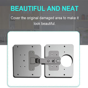FixMate – Side Hinge Plate Repair Piece with Screws