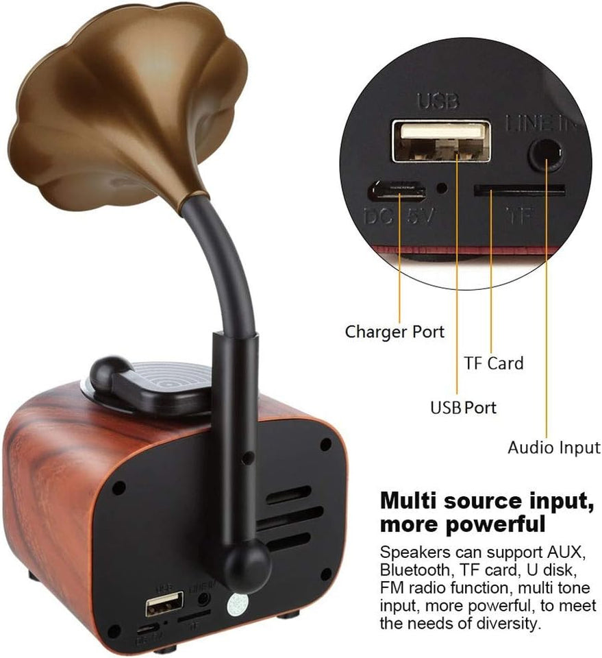 EchoGram - Vintage Wooden Bluetooth Speaker