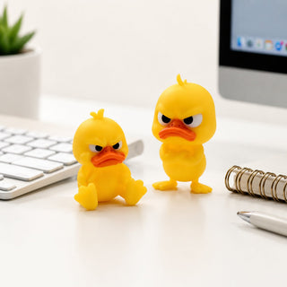 MoodQuack – Funny Angry Duck Desktop Figurine