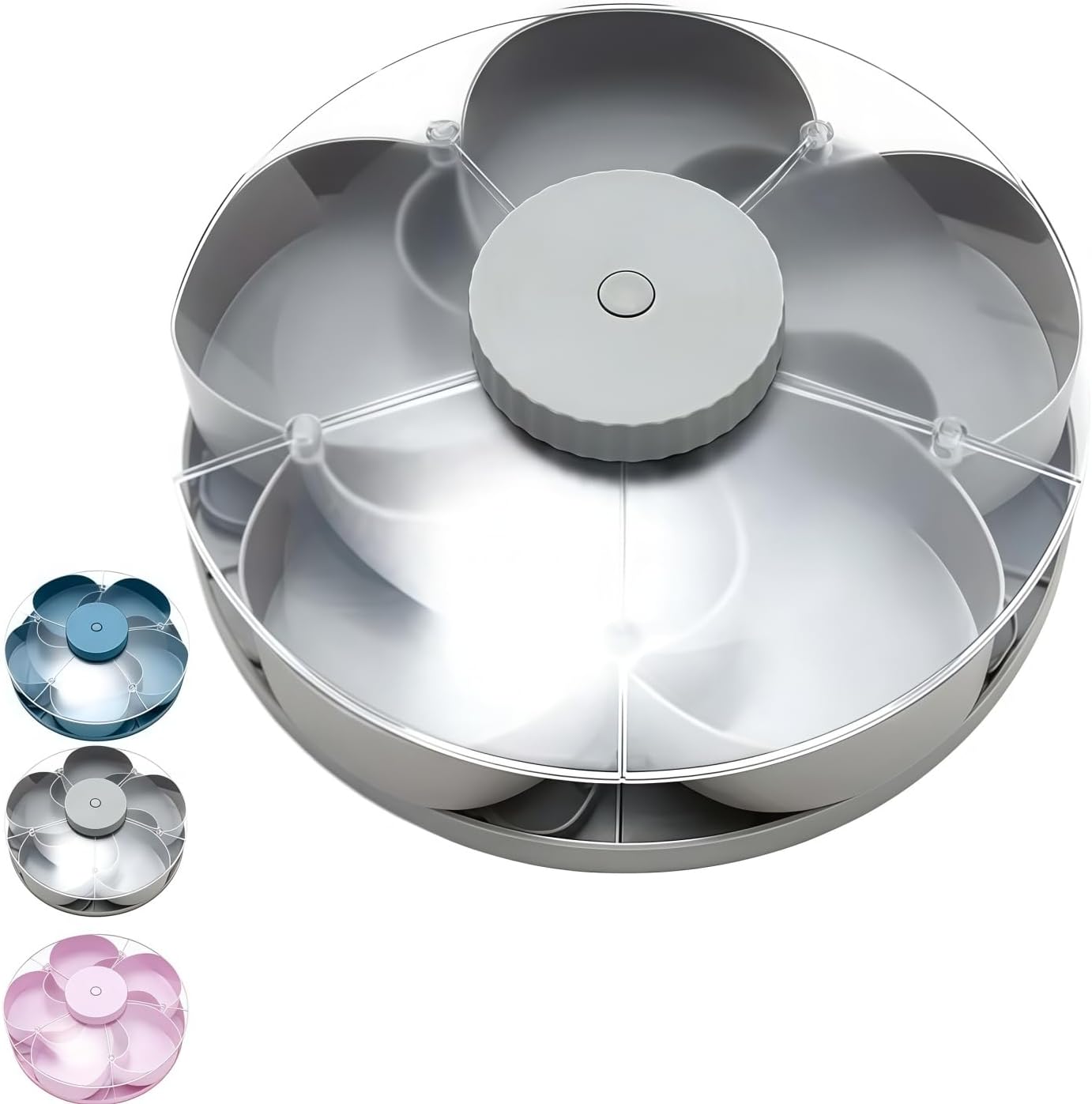 ServeCircle – Lazy Susan Snack Tray Box