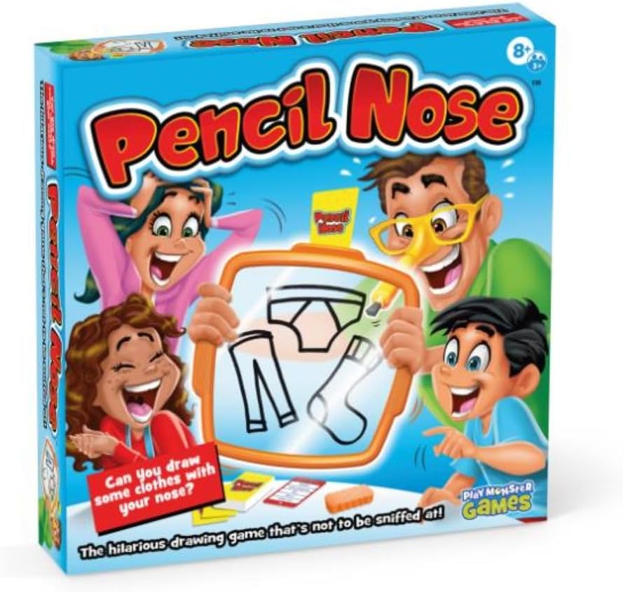 Pencil Nose Board Games for Family Night - The Ultimate Drawing Game - Kids Games, Family Game, Multi-Player, Party Game - Ages 8+