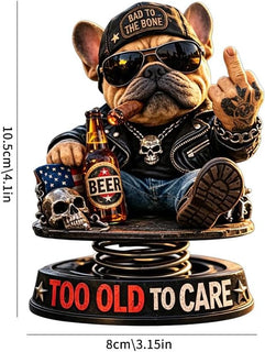 DashMood – “Too Old To Care” Dashboard Bobblehead