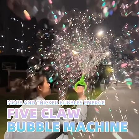 BubbleJoy – 5 Claw Magical Smiley Bubble Wand