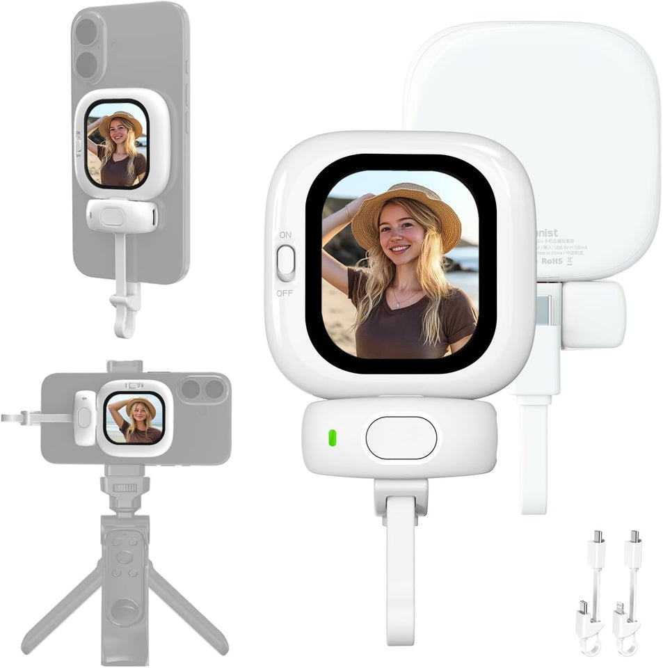 VlogMate – Mini Selfie Screen & Remote Kit for iPhone
