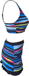 BeachFit – Striped Slimming Bikini Set