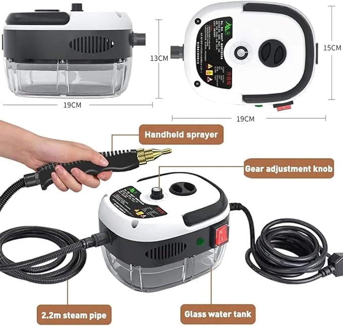 SteamBlaze – 2500W High-Temp Pressurized Handheld Cleaner