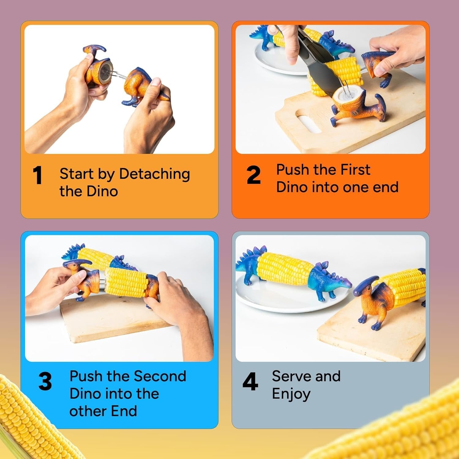 CornRex – Dinosaur Dining Holders