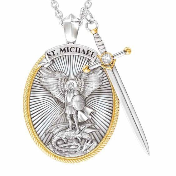 DivineGuard - Elegant Arch angel Necklace
