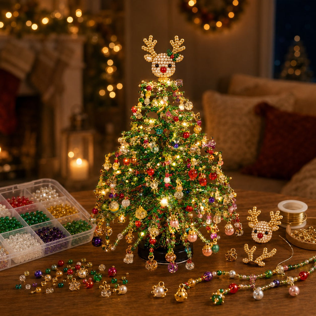 SparkleCraft – Premium DIY Beaded Christmas Tree Kit