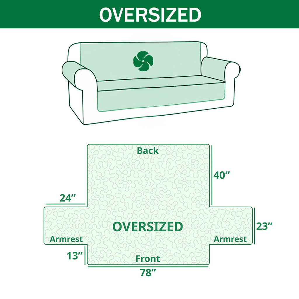PawLuxe – Love Paw Quilted Sofa Protector