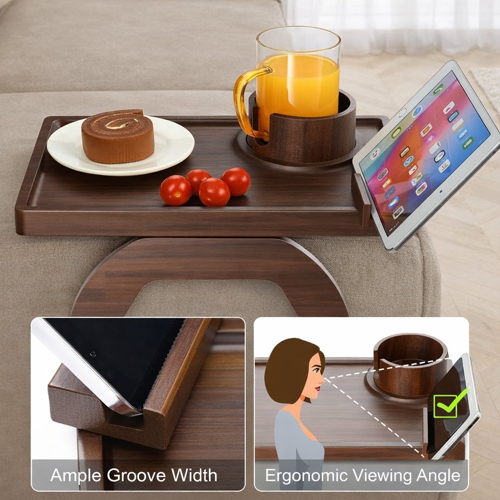 CouchBuddy | 4-in-1 Armrest Tray