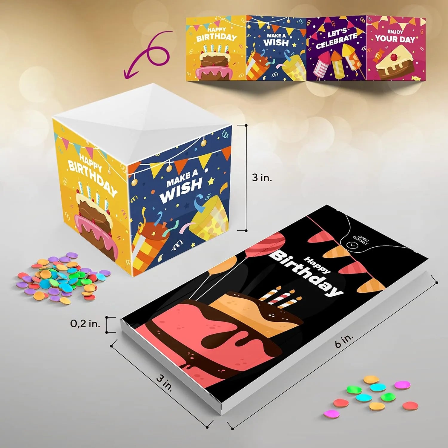 JoyPop – Christmas Exploding Confetti Surprise Card