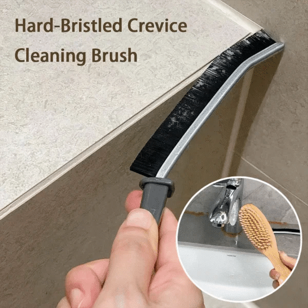 Hard-Bristled Crevice Cleaning Brush marnetic