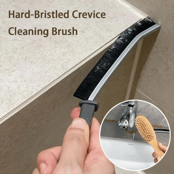 Crevice Cleaning Brush, Hard Bristle Brushes For Small Spaces