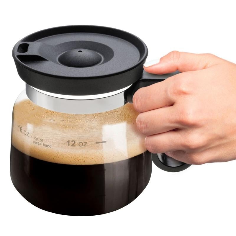 BrewVista – Coffee Pot Style Glass Mug
