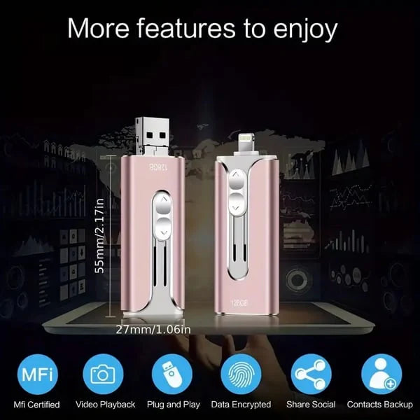 DataBridge – 4 in 1 Phone & Computer USB Drive