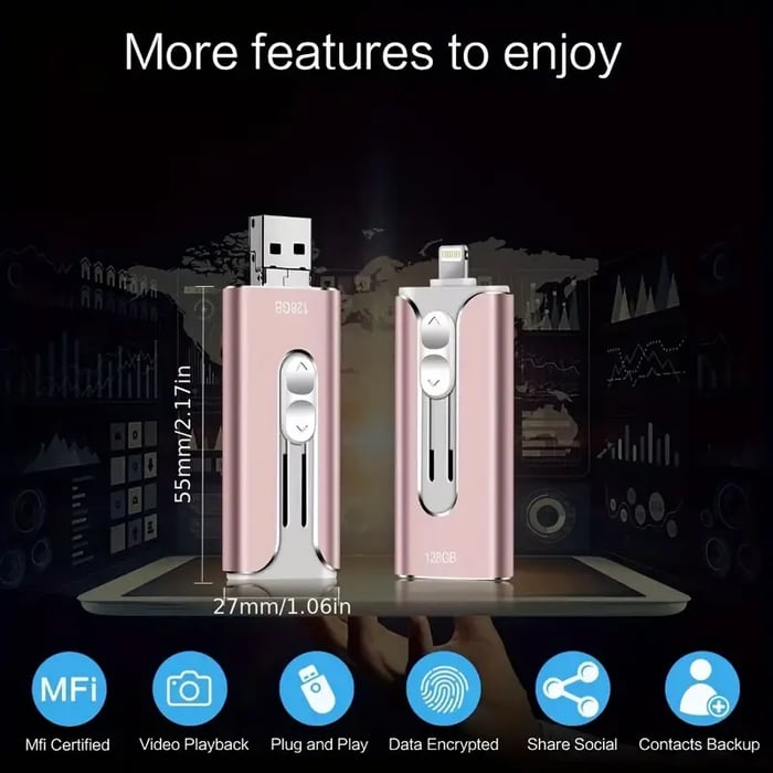 DataBridge – 4 in 1 Phone & Computer USB Drive