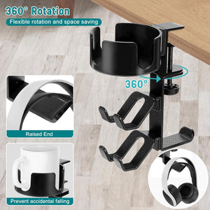 FlexiDock  | 3-in-1 Rotating Desk Storage Solution