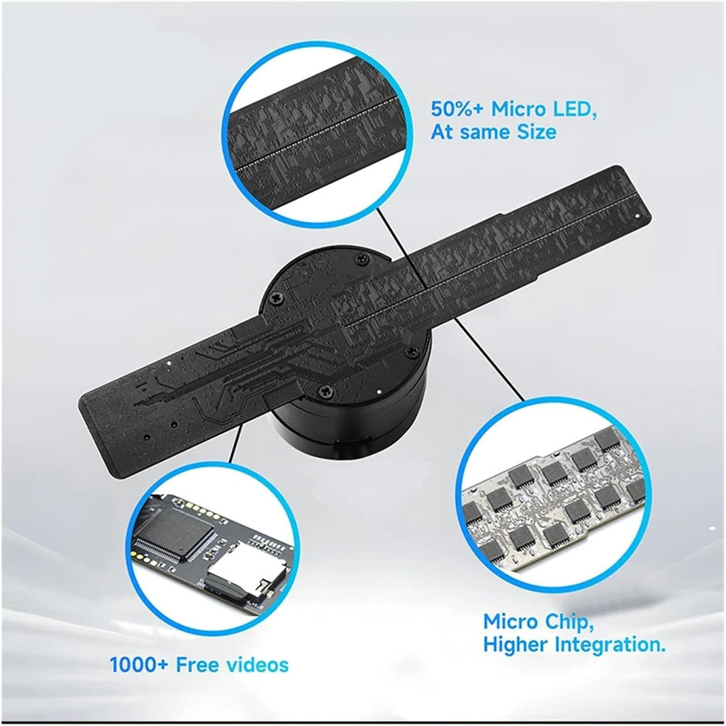 🎁Christmas Special Offer🎅🌲3D Hologram LED Fan Projector