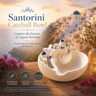 OceanVista – Santorini Decor Bowl