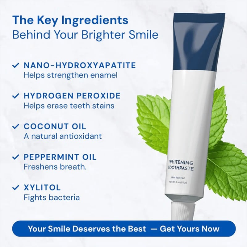 SmileGlow - Fluoride-Free Whitening Power with Coconut & Xylitol