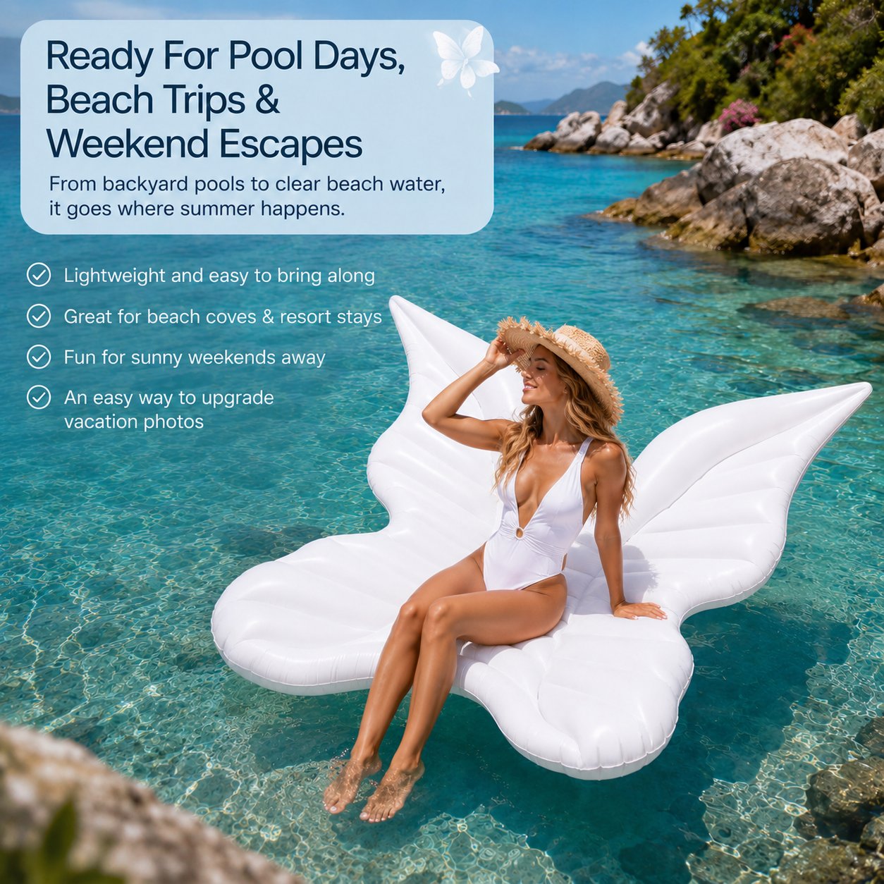 SplashAura – Giant Butterfly Pool Lounger