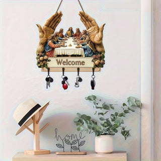 🙏Jesus and Disciples Wall Art Keychain