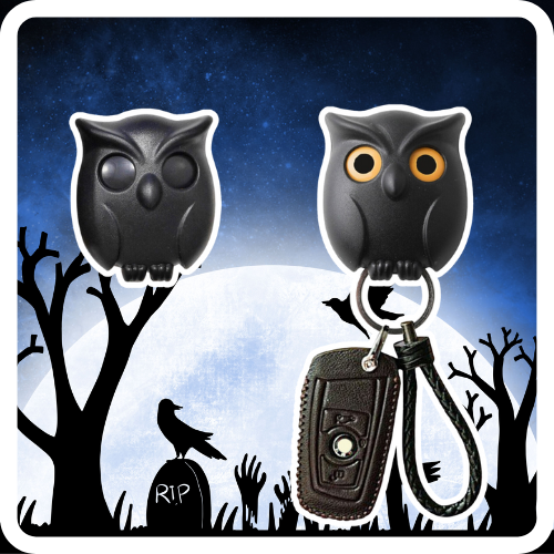 HootNest | The Spooky Owl Key Holder