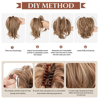 SilkSnap – Lightweight Synthetic Claw Clip for Chic Hairstyles