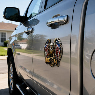 ValorGuard – Premium DD-214 Patriot Eagle Metal Emblem