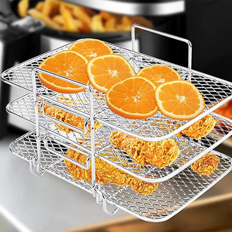 FlavorStack - Stainless Steel Air Fryer Rack – Cook Smarter