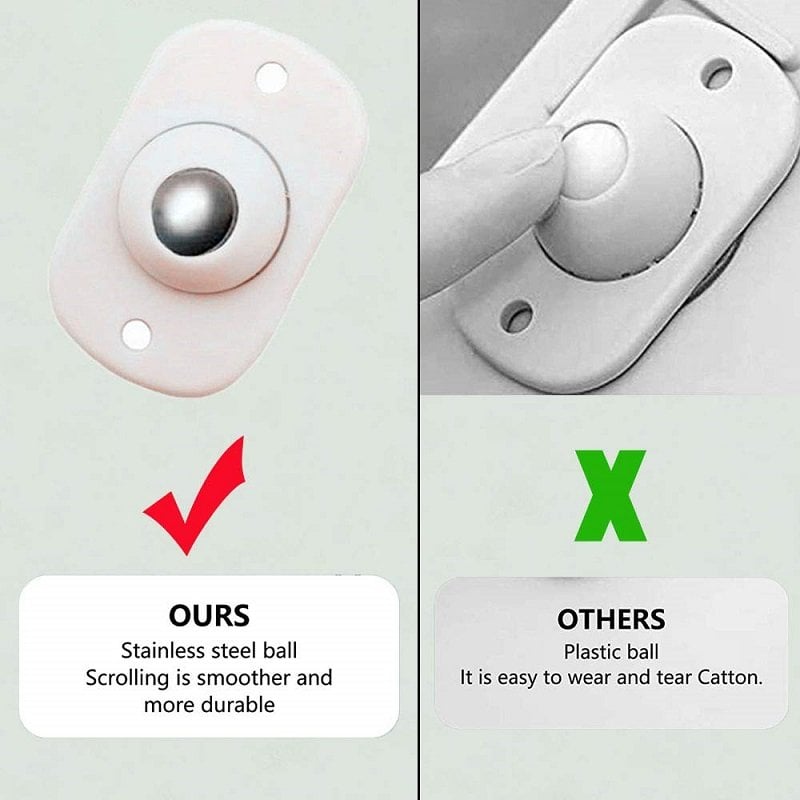 MoveIt - Silent 360º Storage Box Wheels