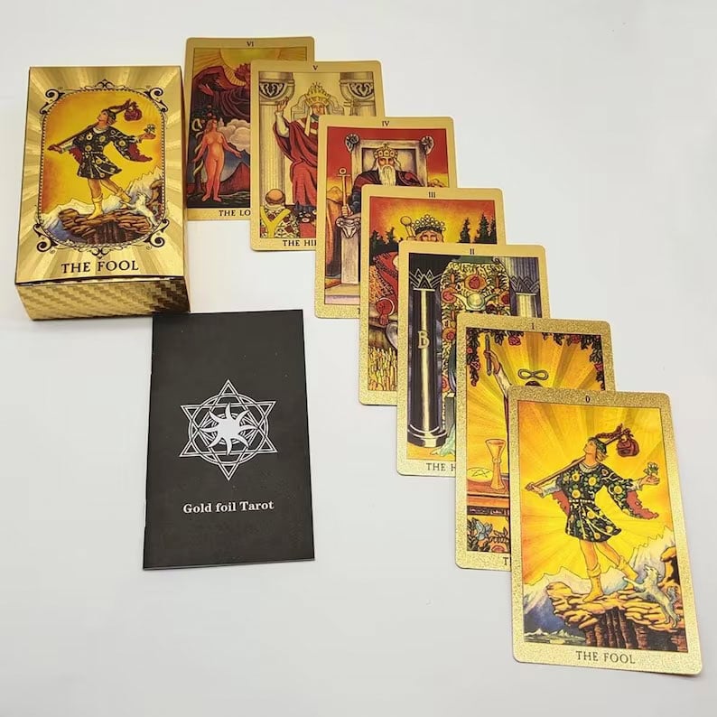GoldenOracle – Luxury Gold Foil Tarot Deck