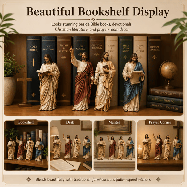 GraceKeep – Inspirational Jesus Figurine Display Set