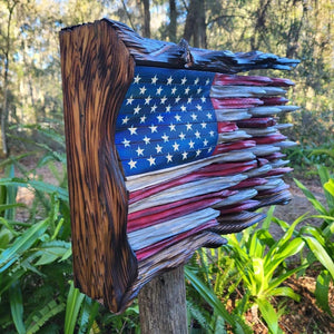 FreedomForge - Handcrafted Wooden American Flag