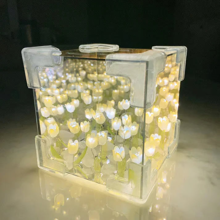 Blossom Box - Infinite Tulip Mirror Lamp