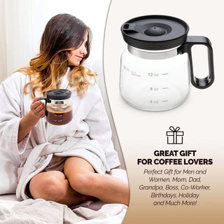 BrewVista – Coffee Pot Style Glass Mug