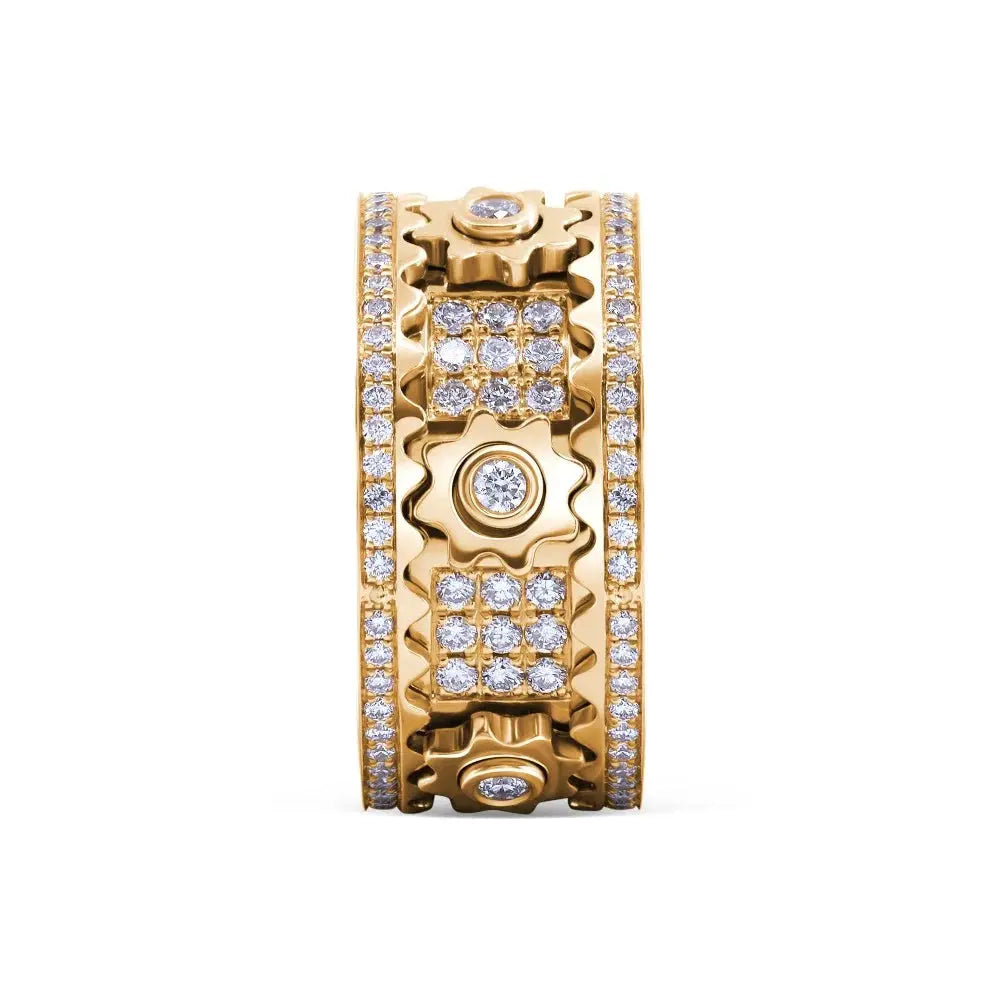 Handmade Diamond Ornate Geometric 3D Band Ring (Buy 2 Free Shipping) Marnetic