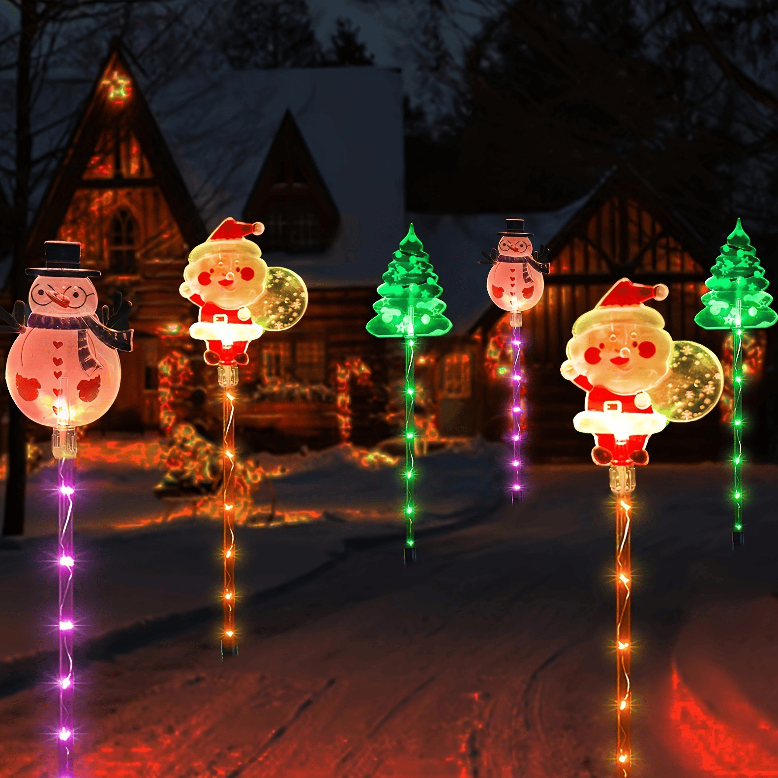 TwinkleMotion – 6-Pack Moving Christmas Lights